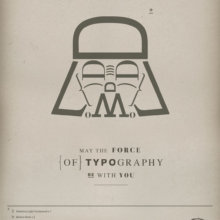 Dark Vador typographie